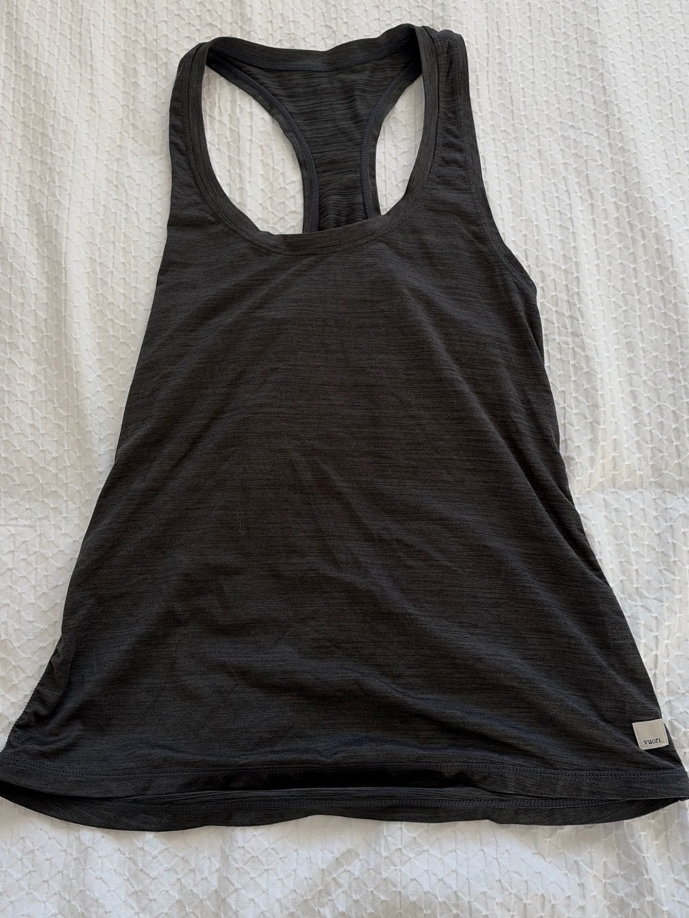 Vuori Grey Racerback Tank